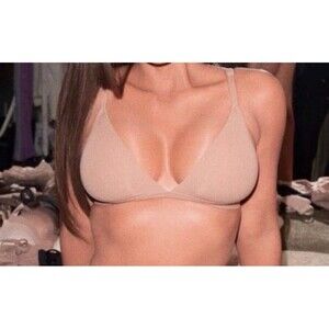 SKIMS Fits Everybody Triangle Bralette NWT clay XS